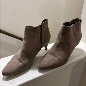 Elegant Taupe Ankle Boots